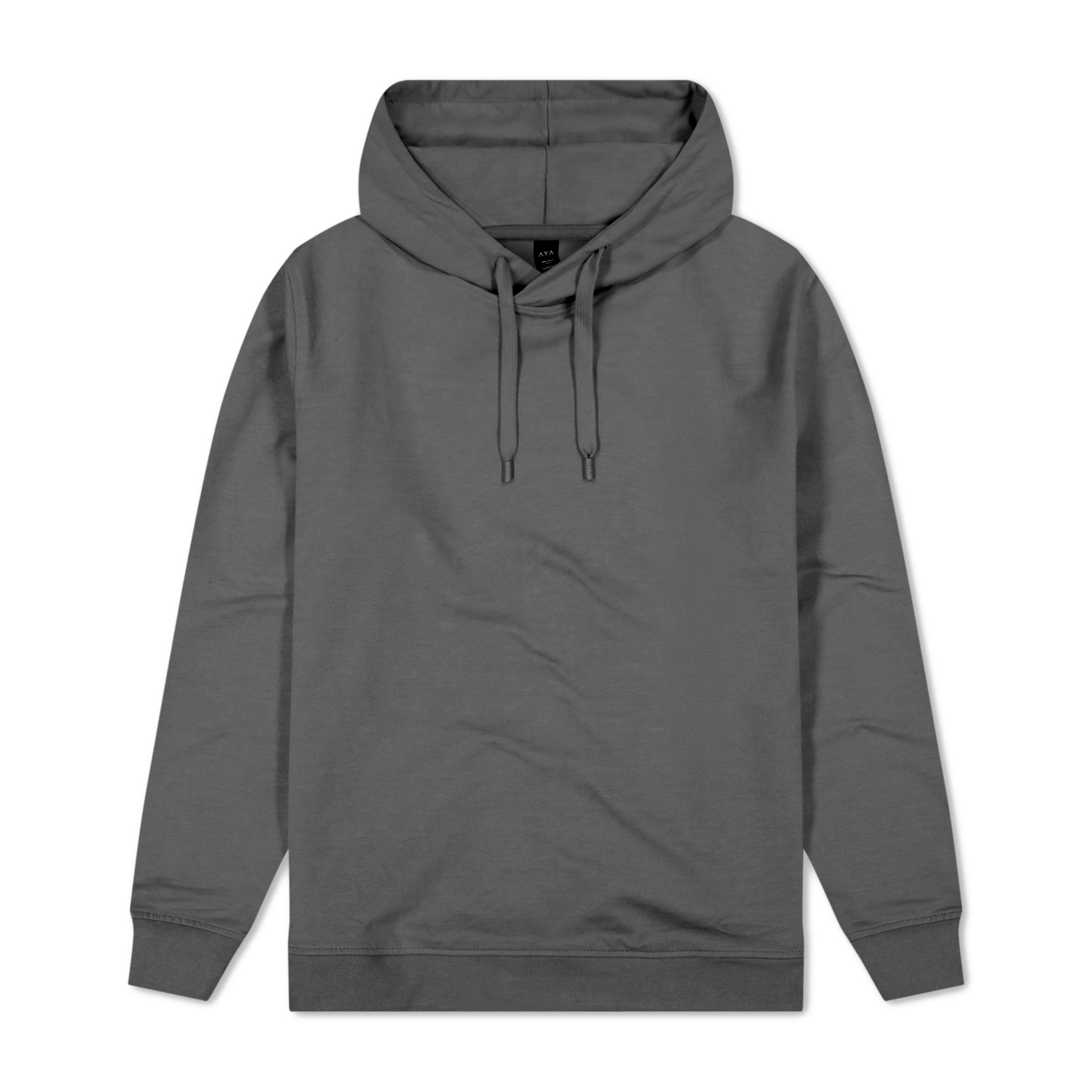 Gray hoodie on a white background