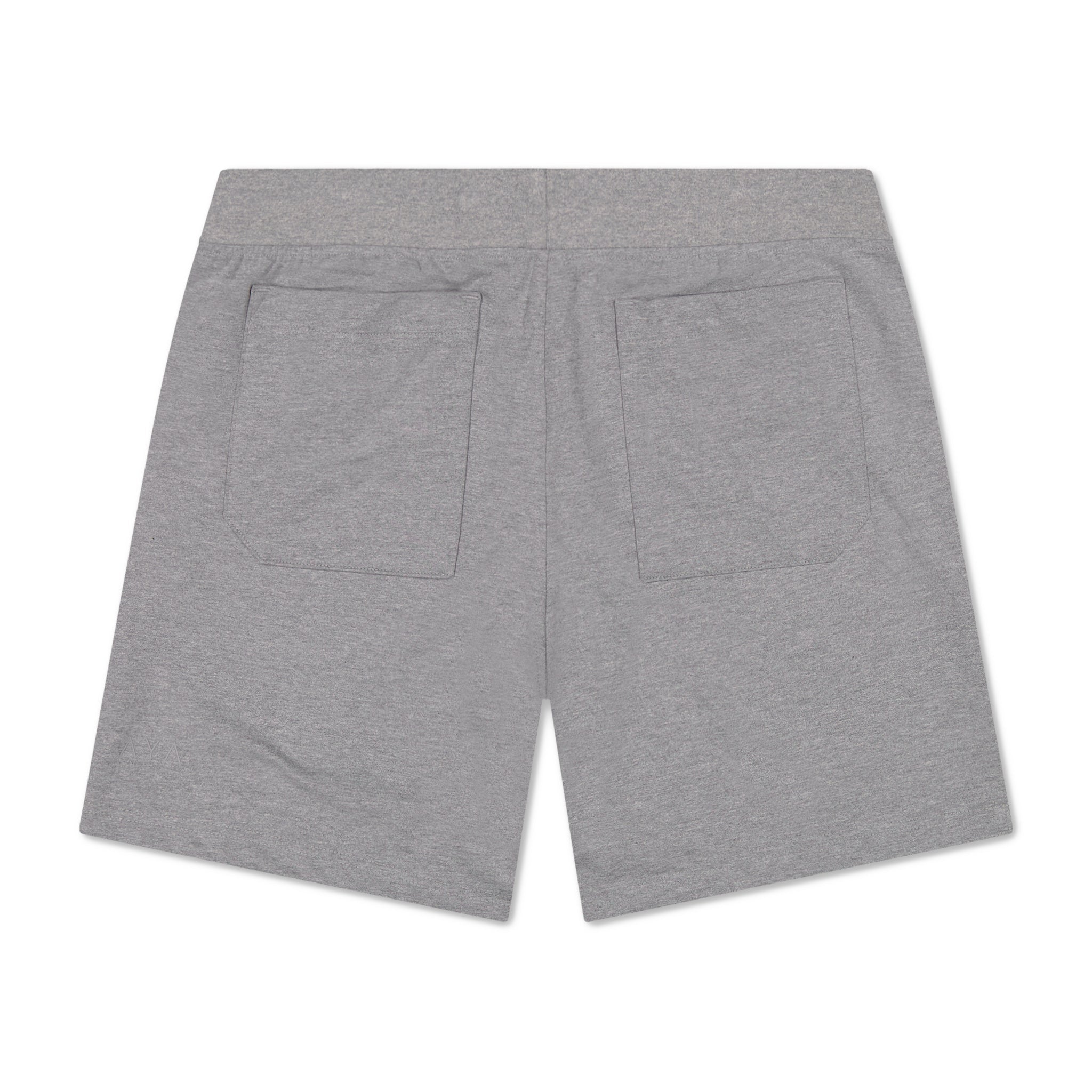 Gray shorts on a white background