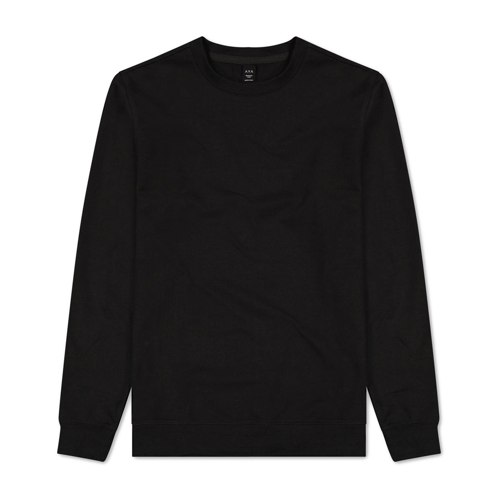 Black sweatshirt on a white background