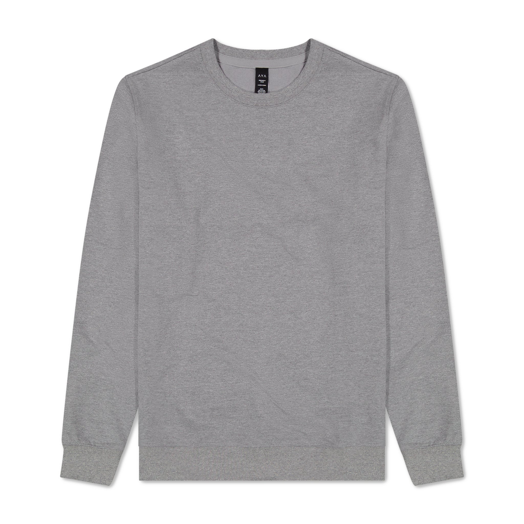 Gray sweatshirt on a white background