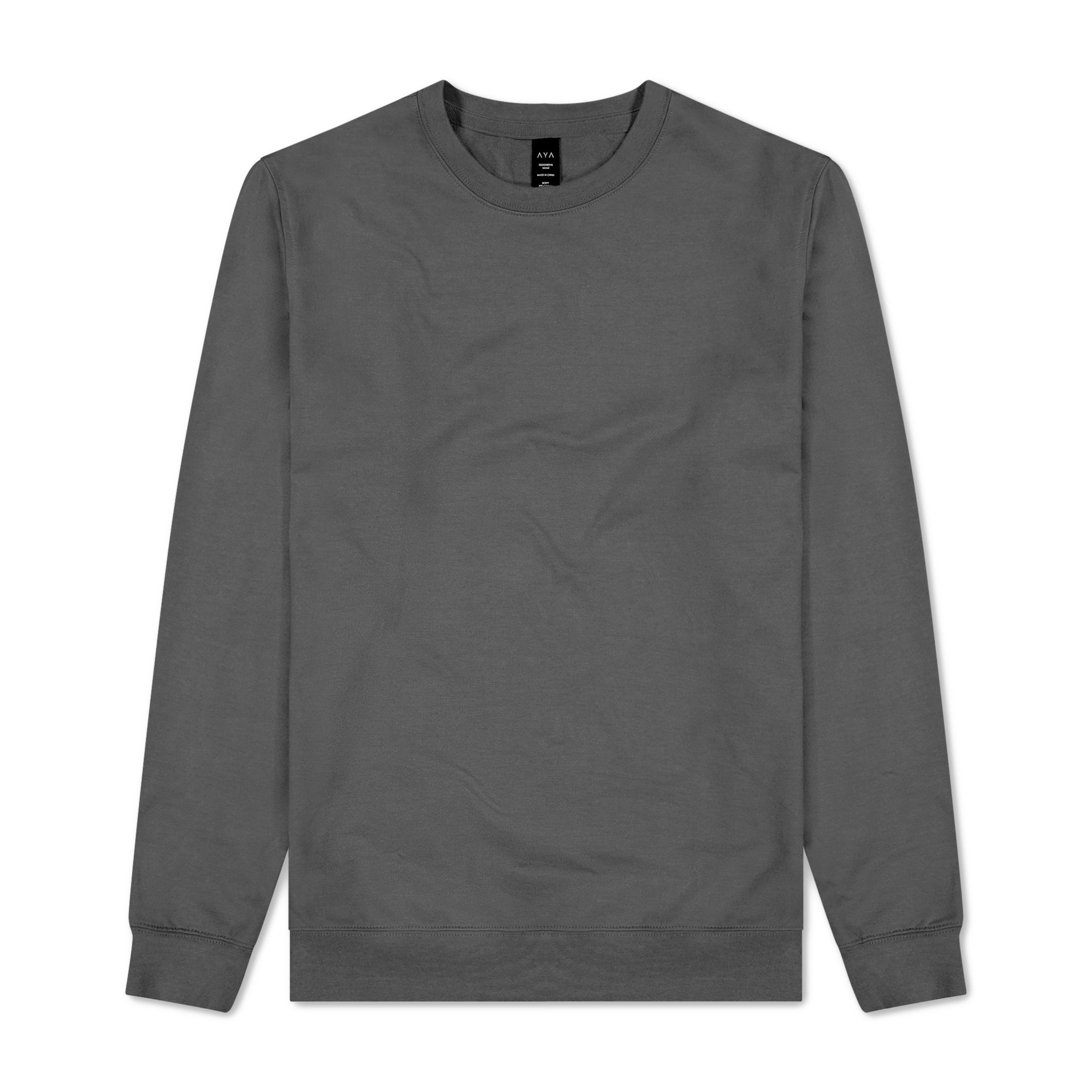 Gray sweatshirt on a white background