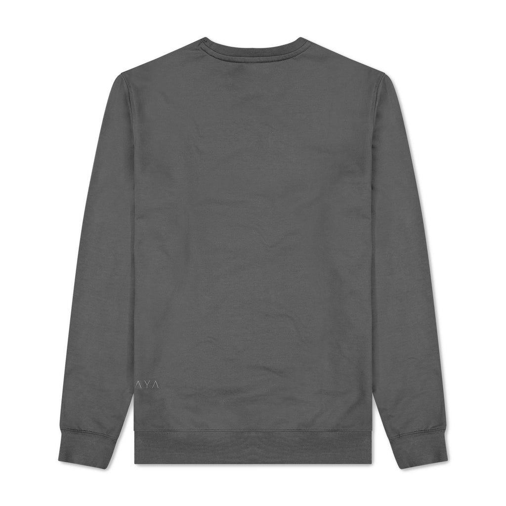 Gray sweatshirt on a white background