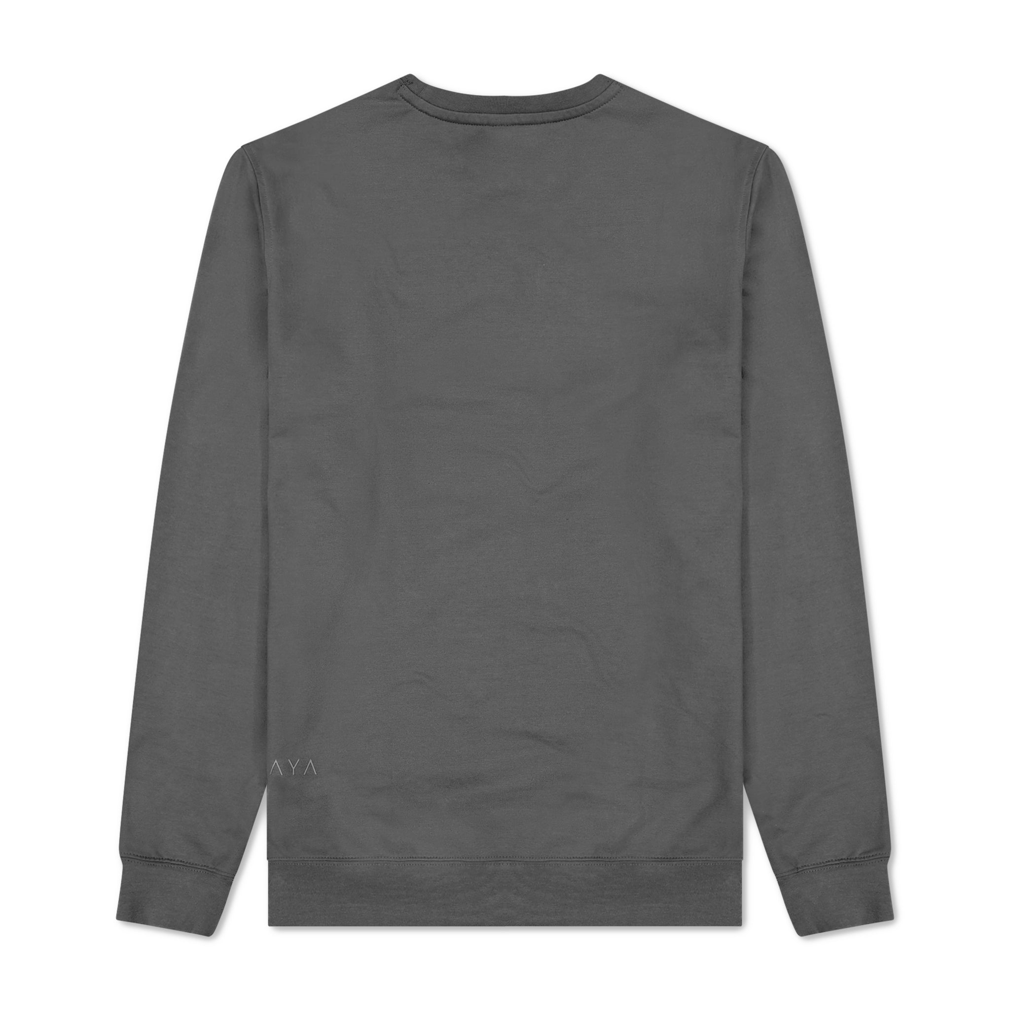 Gray sweatshirt on a white background