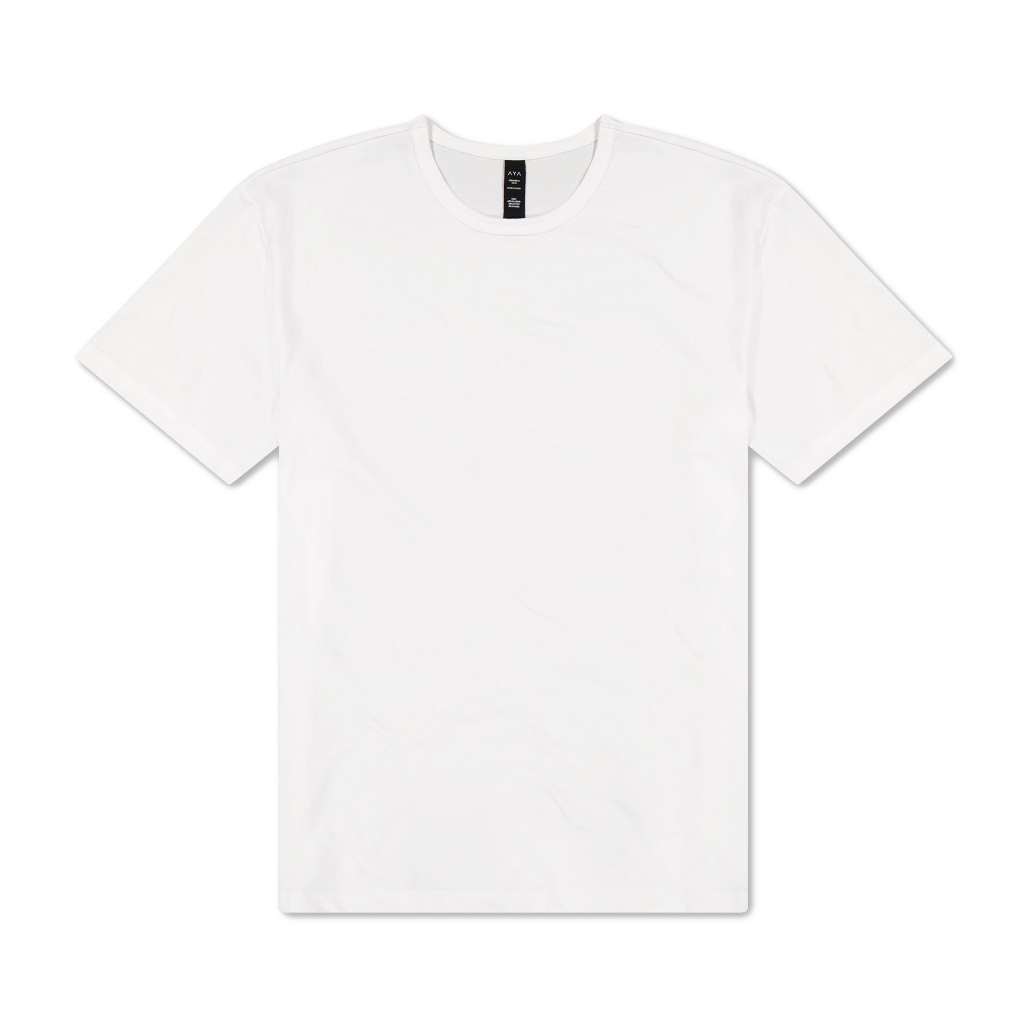 White t-shirt on a white background
